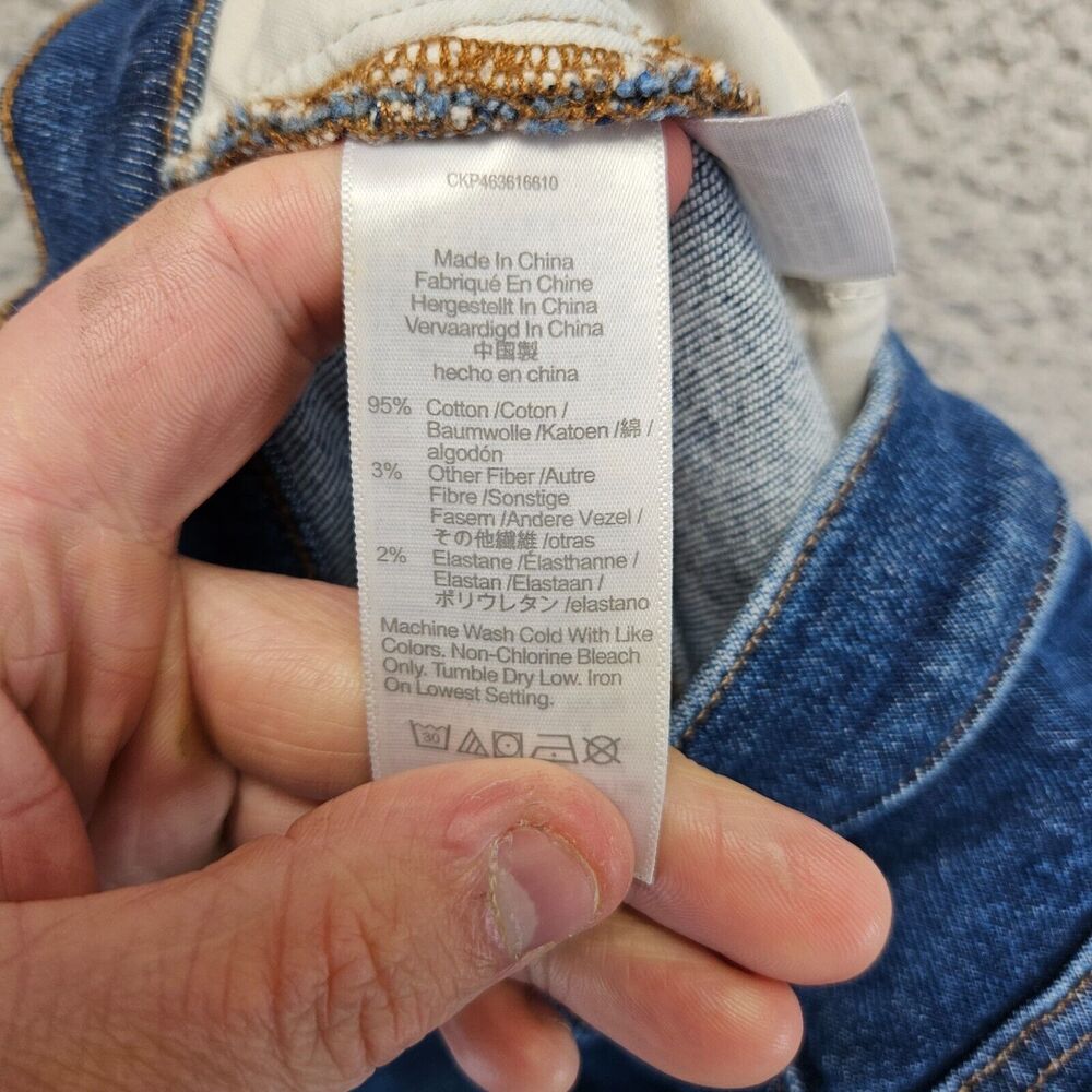 Madewell Jeans Womens Size 25 Blue Denim Cali Demi-Boot Raw Hem - Picture 8 of 11